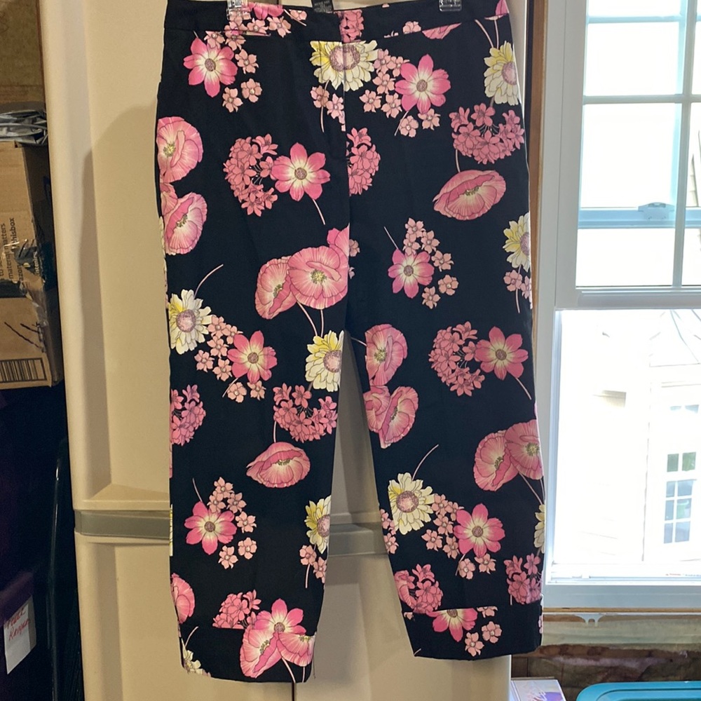 Stretch Floral Print Pants